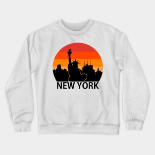 Vintage New York City with Statue of Liberty Crewneck Sweatshirt